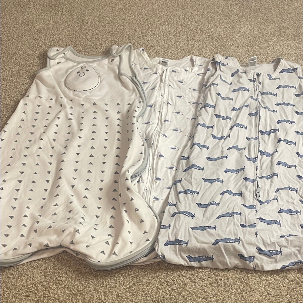 Set of 3 Sleep Sacks.  Nested Bean (6-12months), HB (6-12m), and HB (0-6m)